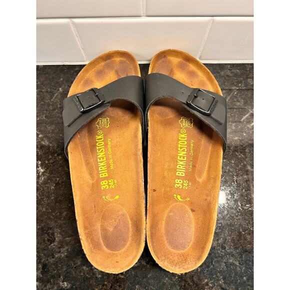 Birkenstock Women's Slip-On Sandals Arizona‎ BB HS Buttr Summer Black Size 38 - Picture 7 of 11